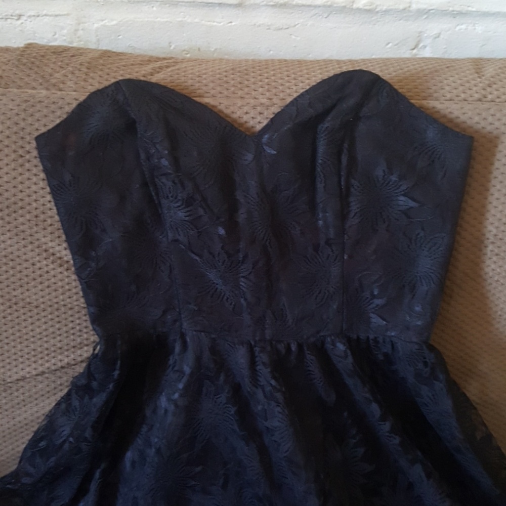 Vintage black lace party dress - Picture 2 of 5